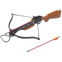 150LBS WOODEN HUNTING CROSSBOW COMES W/2 ARROWS