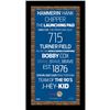 Image 1 : Atlanta Braves Subway Sign 9.5x19 Frame w/ auth Dirt fr