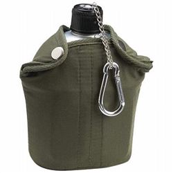 Maxam 32oz Aluminum Canteen with Cover and Cup