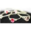 Image 2 : 5 PIECE SET OF .925 STERLING SILVER RINGs
