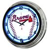 Image 1 : MLB ATLANTA BRAVES NEON WALL CLOCK