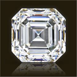GIA CERT 0.8 CTW ASSCHER DIAMOND H/VVS2