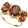 Image 1 : GENUINE 5.36 CTW GARNET SOLID 10K YELLOW GOLD RING