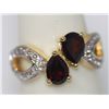 Image 2 : 2.01 CTW 14K Gold Plated silver Garnet Ring