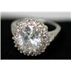 Image 1 : PLATINUM PLATED CZ RING
