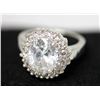 Image 2 : PLATINUM PLATED CZ RING