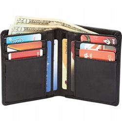 Embassy Men's Solid Genuine Lambskin Leather Bi-Fold Wa