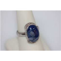 30.75 CTW LAPIS RING .925 STERLING SILVER