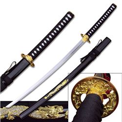CARBON STEEL SAMURAI SWORD 40.5" OVERALL