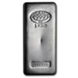 1 kilo Silver Bar - Johnson Matthey