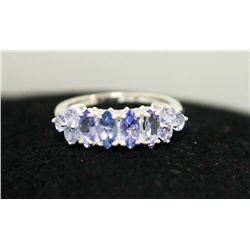 TANZANITE RING .925 STERLING SILVER RING 1.01 CTW