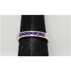 AMETHYST 0.60 CTW .925 STERLING SILVER RING