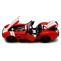 COLLECTIBLE RED W/WHITE STRIPES 427 S/C CONVERTIBLE SHE