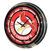 Image 1 : MLB ST. LOUIS CARDINALS NEON WALL CLOCK