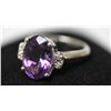 Image 2 : .925 STERLING SILVER 7.05 CTW AMETHYST RING