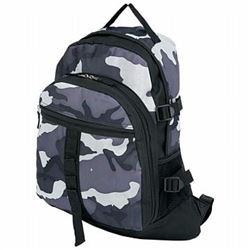Extreme Pak Black and Gray Urban Camouflage Backpack