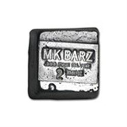 2 oz Silver Cube - MK Barz & Bullion