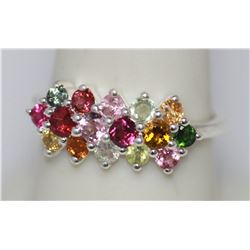 1.41 CTW SEMIPRECIOUS RING .925 STERLING SILVER