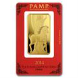 PAMP Suisse 100 Gram Gold Bar - 2015 Goat Design