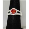 Image 2 : RED CZ MODERN RING