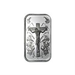 1 oz Silver Bar - Jesus (w/Green Pouch & Capsule)