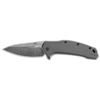 Image 1 : KERSHAW GRAY ALUMINUM BLACKWASH FOLDING KNIFE OVERALL L