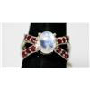 Image 2 : .925 STERLING SILVER 3.60 CTW RAINBOW AND RUBY RING