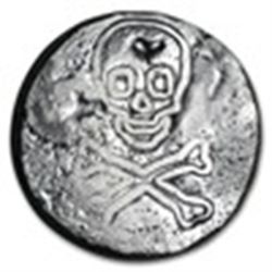 2.5 oz Silver Round - Skull & Crossbones