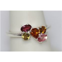 1.26 CTW SEMIPRECIOUS RING .925 STERLING SILVER