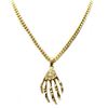 Image 1 : REAPERS GRASP CZ AND BRASS PENDANT COMES W/CHAIN
