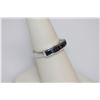 Image 2 : NATURAL 1.05 CTW SAPPHIRE RING .925 STERLING SILVER
