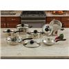 Image 1 : Maxam 18pc Stainless Steel Cookware Set with Steam Cont