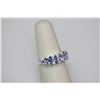 Image 2 : 1.01 CTW TANZANITE RING .925 STERLING SILVER