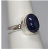 Image 1 : 4.01 CTW TANZANITE OVAL CUT RING .925 STERLING SILVER