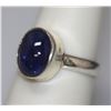 Image 2 : 4.01 CTW TANZANITE OVAL CUT RING .925 STERLING SILVER