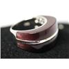 Image 2 : .925 STERLING SILVER RING W/ SYNTHETIC STONE