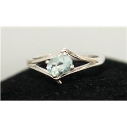 BLUE TOPAZ RING .925 STERLING SILVER 0.60 CTW