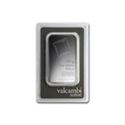 100 gram Silver Bar - Valcambi (w/Assay)