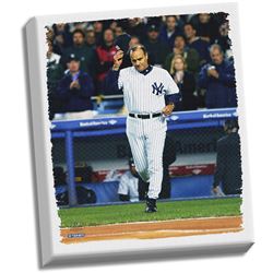 Joe Torre Tip Cap Stretched 22x26 Canvas Uns