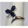 Image 2 : NATURAL 1.87 CTW SAPPHIRE RING .925 STERLING SILVER