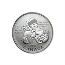 2013 Canada 1/4 oz Silver $20 Santa Claus (w/COA)