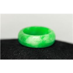 LIGHT GREEN SYTHETIC JADE RING