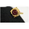 Image 1 : 14K GOLD PLATED RUBY RING 4.00 CTW