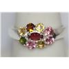 Image 1 : 1.39 CTW SEMIPRECIOUS RING .925 STERLING SILVER