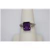 Image 2 : 3.39 CTW AMETHYST RING .925 STERLING SILVER