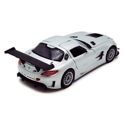 COLLECTIBLE SILVER MERCEDES-BENZ SLS AMG GT3 DIE-CAST M