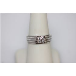 0.07 CZ CTW RING .925 STERLING SILVER