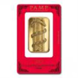 PAMP Suisse 100 Gram Gold Bar - 2014 Horse Design