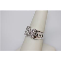 0.69 CTW CZ RING .925 STERLING SILVER