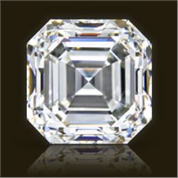 GIA CERT 0.78 CTW ASSCHER DIAMOND G/SI1